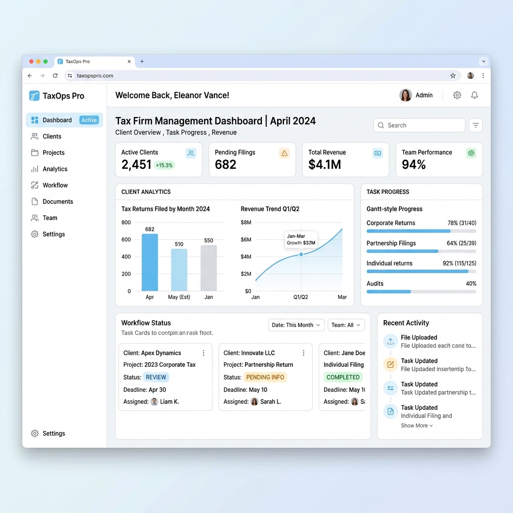 Centralized Firm Dashboard